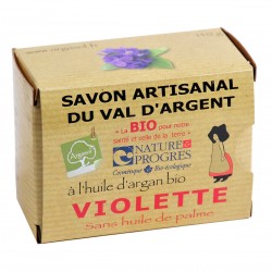 Savon bio artisanal à la Violette - Savonnerie Argasol