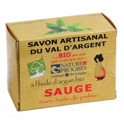 Savon bio artisanal à la Sauge - Savonnerie Argasol
