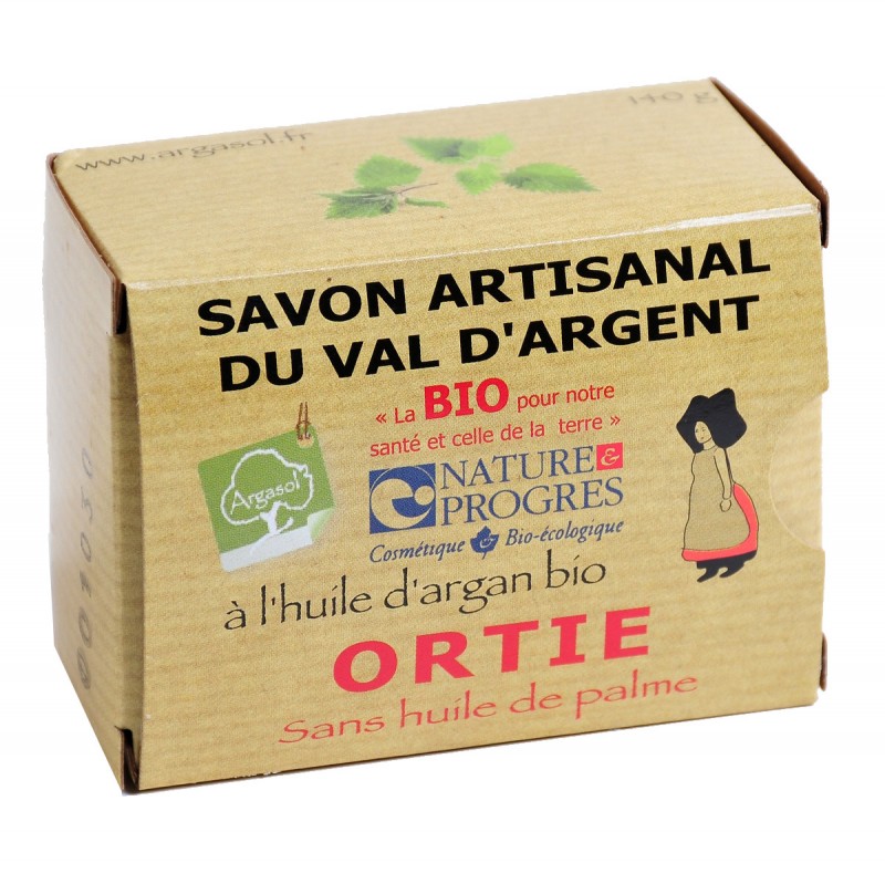 Savon bio artisanal à l'Ortie - Savonnerie Argasol