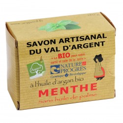 Savon bio artisanal à la Menthe - Savonnerie Argasol