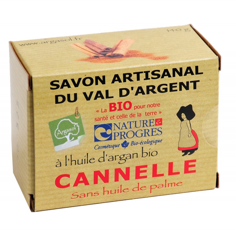 Savon bio artisanal à la Cannelle - Savonnerie Argasol